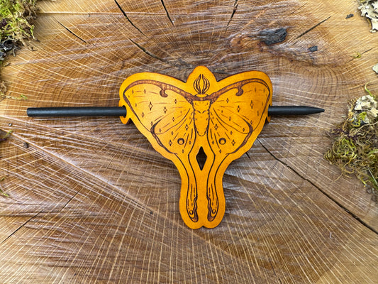 Hair Slide - Luna Moth