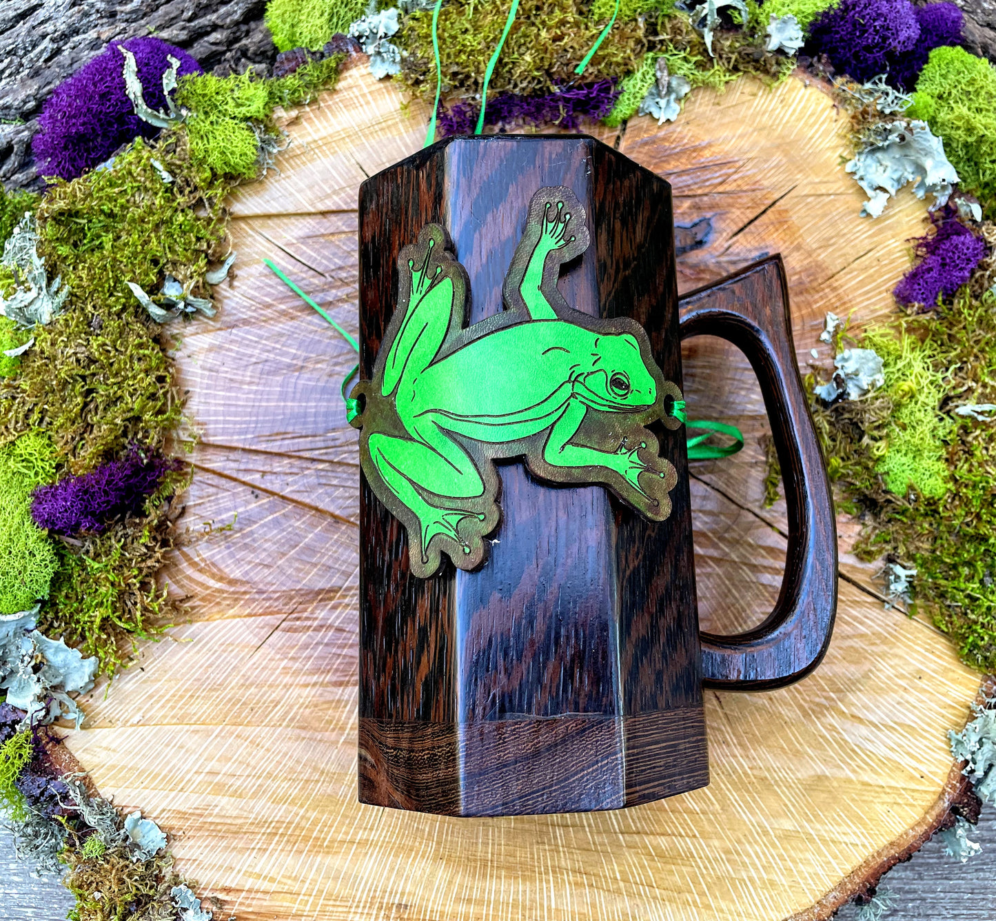 Hair Slide - Two Color Mug Frog Frog